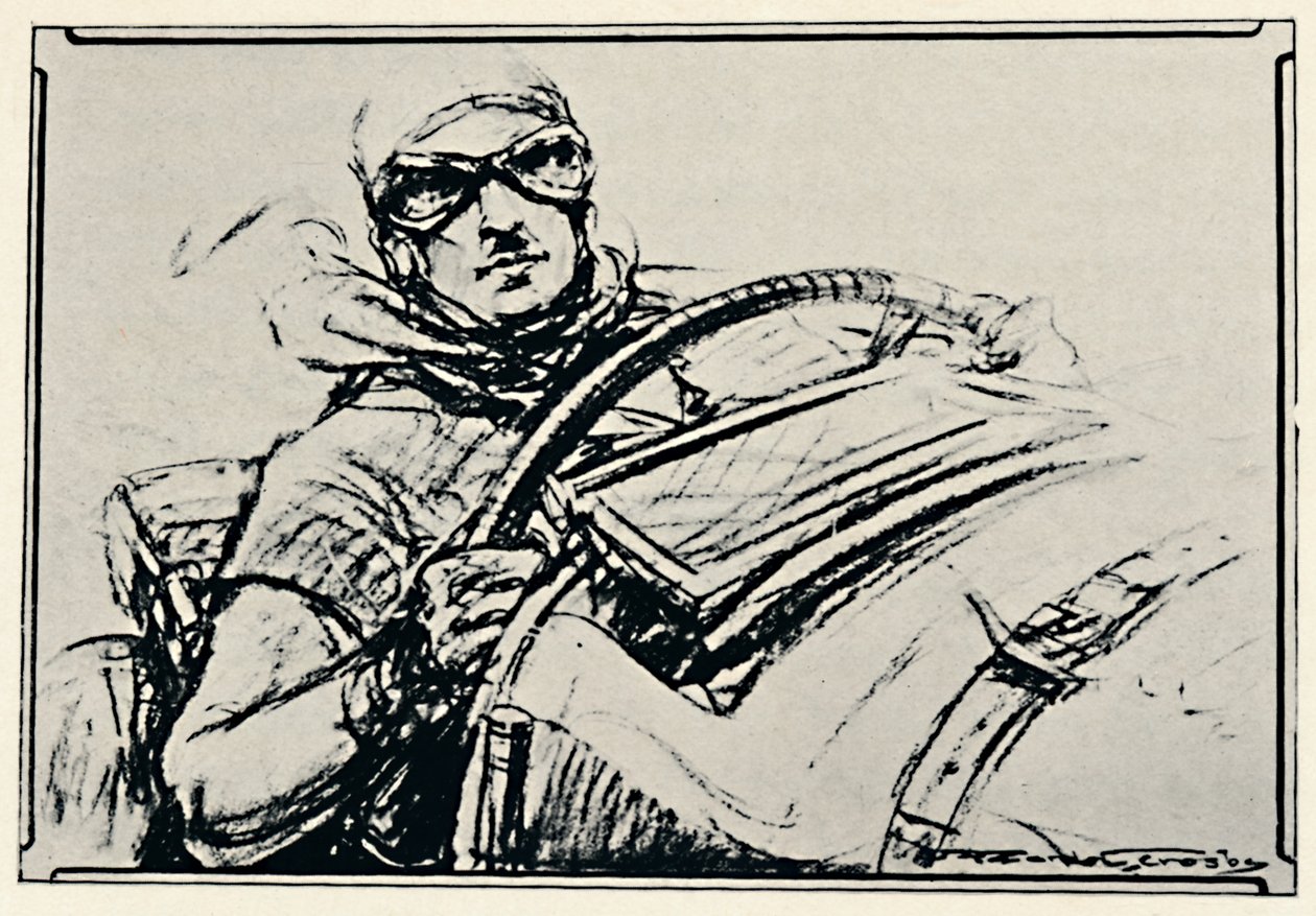 Minnepanelet til Sir Henry Birkin i Brooklands, 1937 av Gordon Crosby