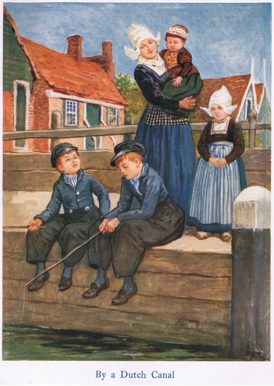 Holland: Ved en nederlandsk kanal av Gordon Frederick Browne