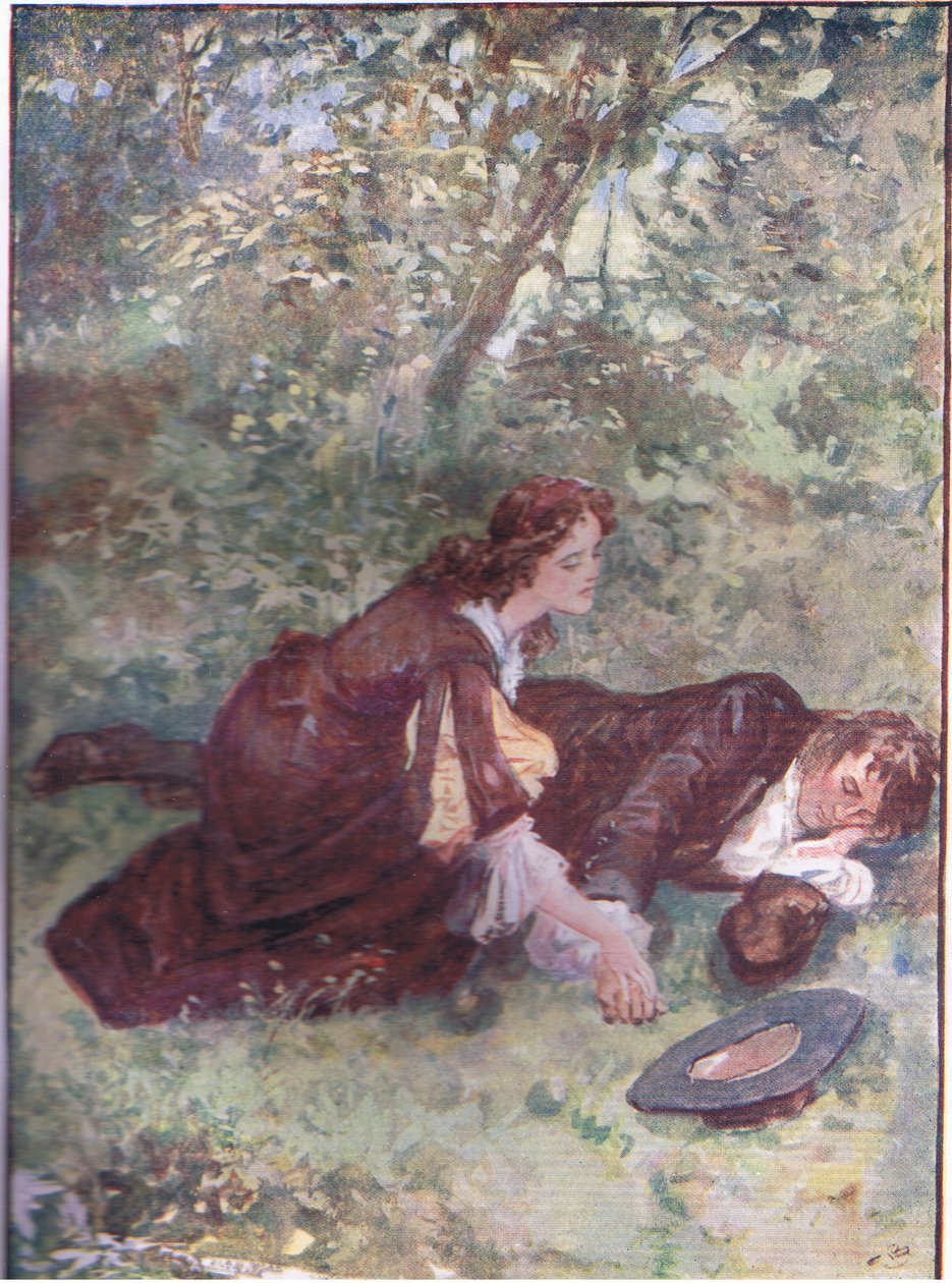 "Master Ridd, er du sint?", fra Lorna Doone pub.by W & R Chambers Ltd, 1921 av Gordon Frederick Browne