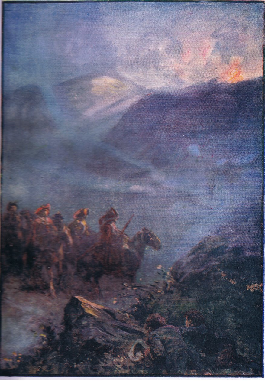 The War path of the Doones, fra Lorna Doone pub.by W & R Chambers Ltd, 1921 av Gordon Frederick Browne