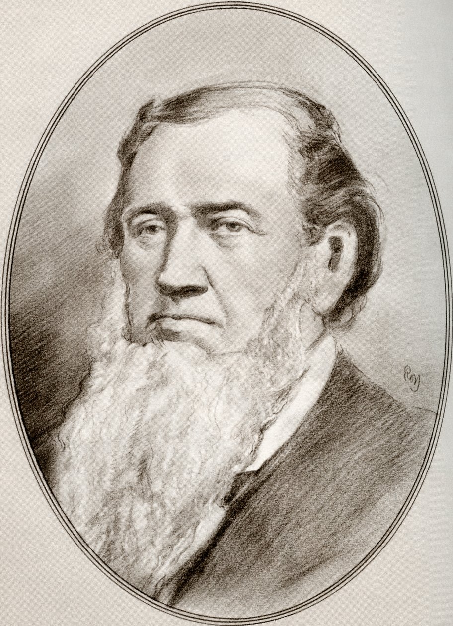 Brigham Young, fra Living Biography of Religious Leaders av Gordon Ross