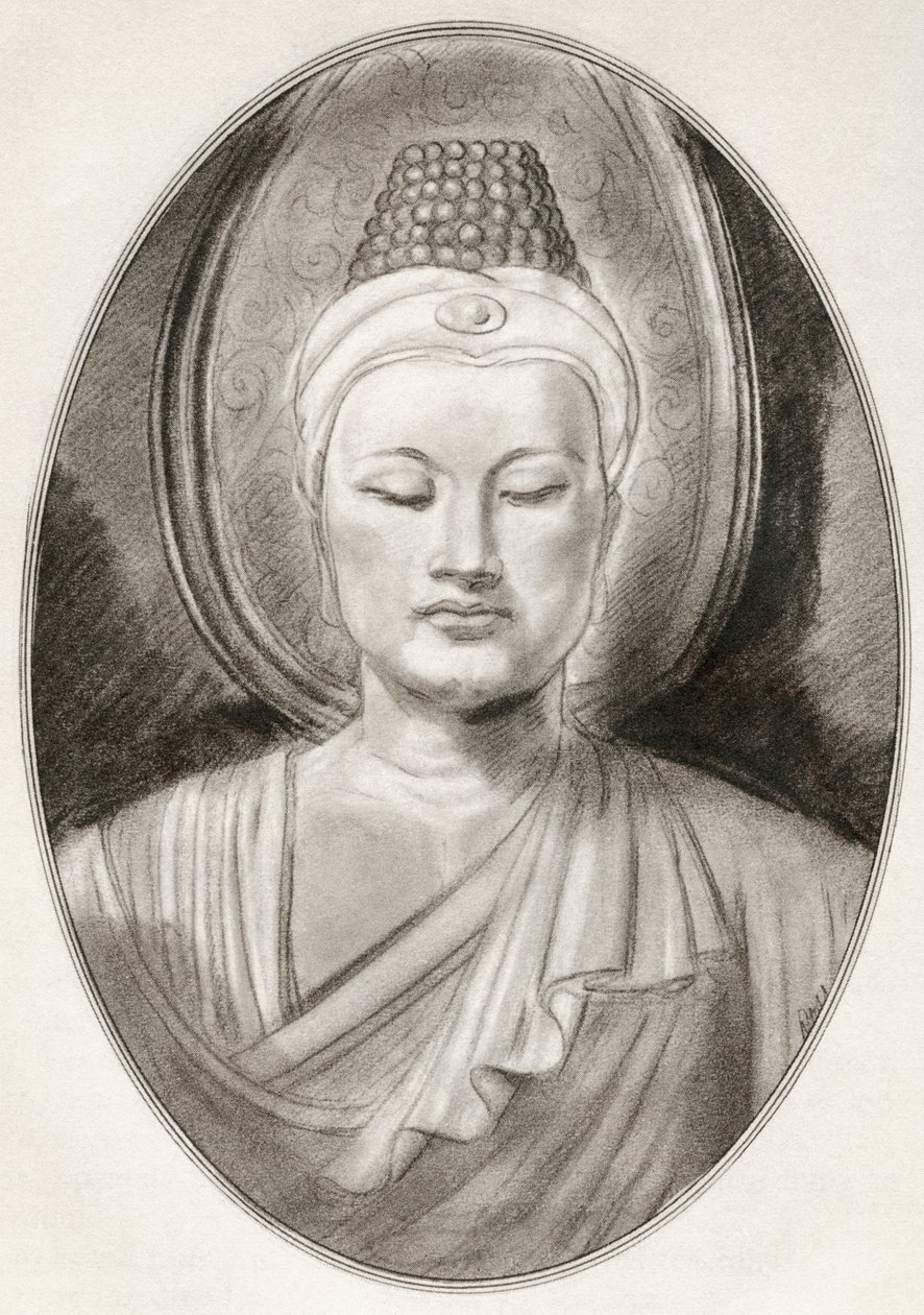Gautama Buddha, aka Siddhartha Gautama, fra Living Biography of Religious Leaders av Gordon Ross