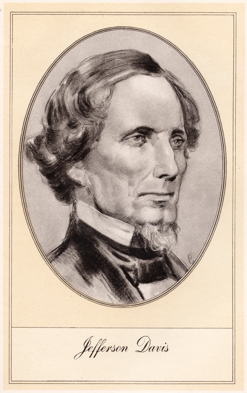 Jefferson Davis , amerikansk soldat og politiker, tidlig på 1900-tallet av Gordon Ross