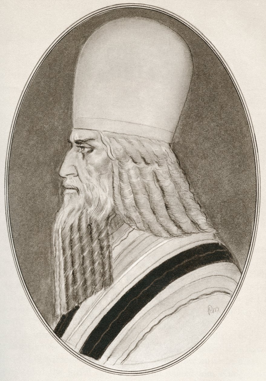 Zoroaster, aka Zarathustra, Zarathushtra Spitama eller Ashu Zarathushtra, fra Levende biografier om religiøse ledere av Gordon Ross