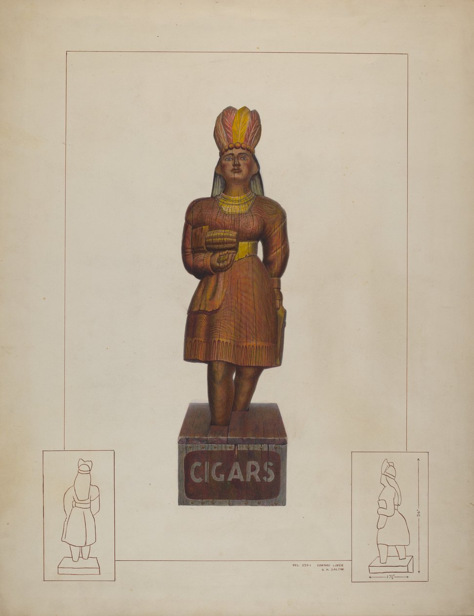Sigarbutikk indisk av Gordon Saltar and Edward L. Loper