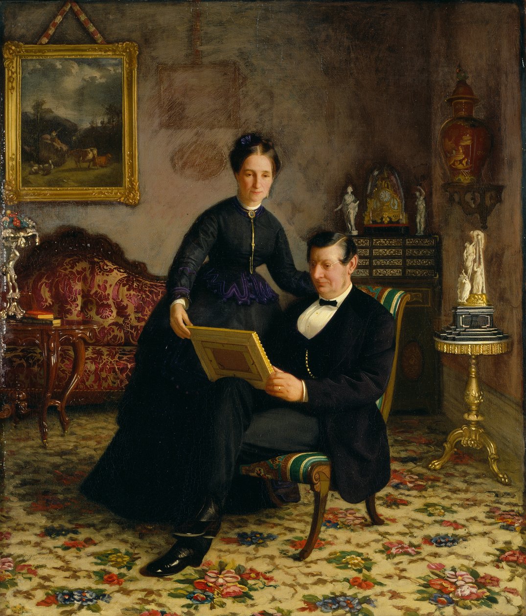 Robert Constantin og fru Maria Eleonora Berggren av Gottfrid Virgin