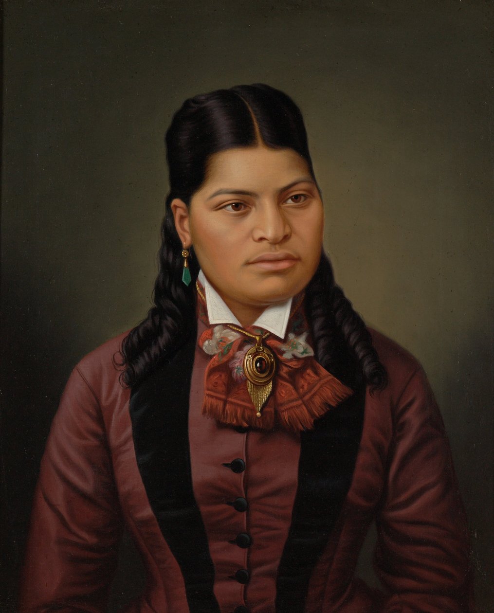 Maori jente av Gottfried Lindauer