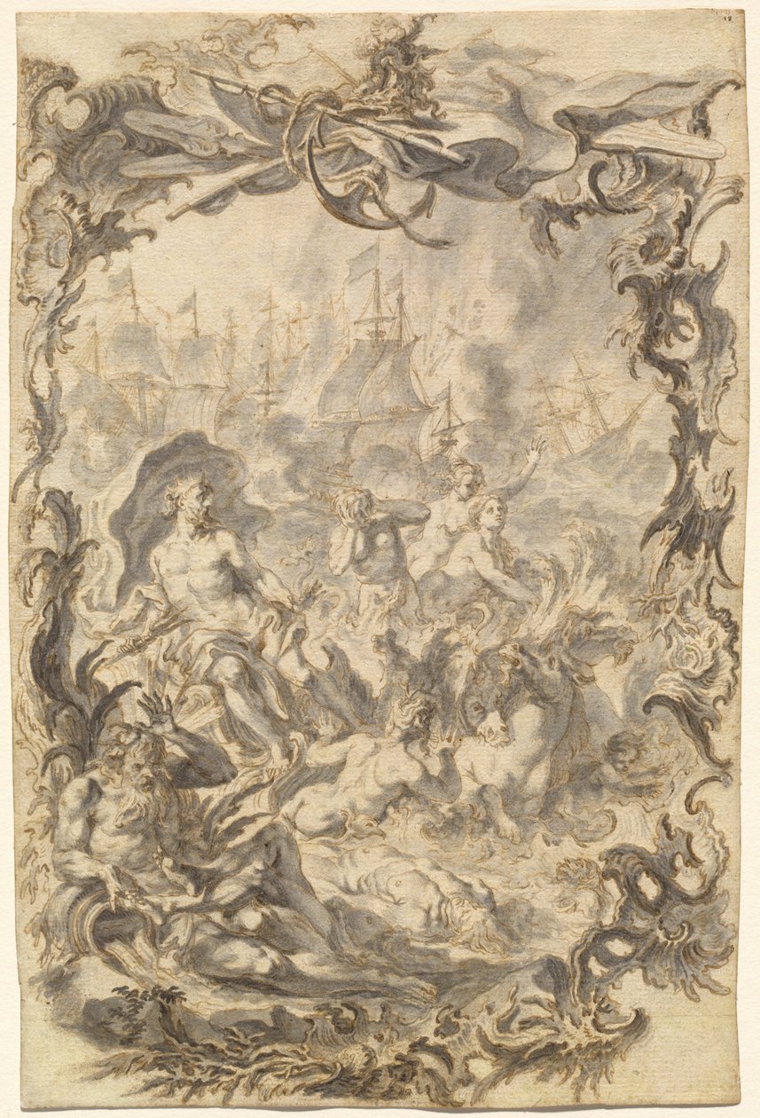 The Horrors of War: A Sea Battle av Gottfried Bernhard Götz