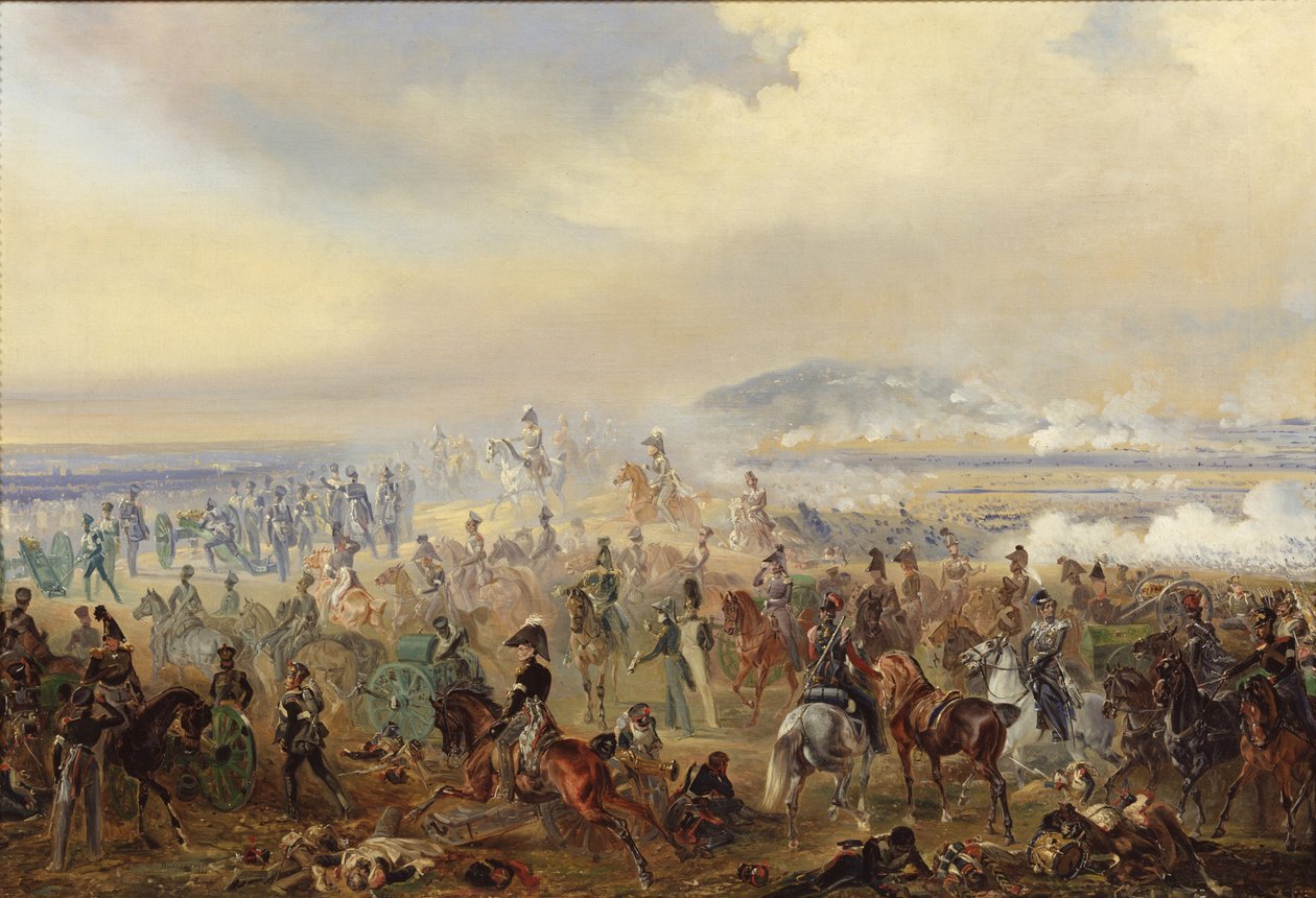 Slaget ved Leipzig i oktober 1813, 1886 av Gottfried Willewalde