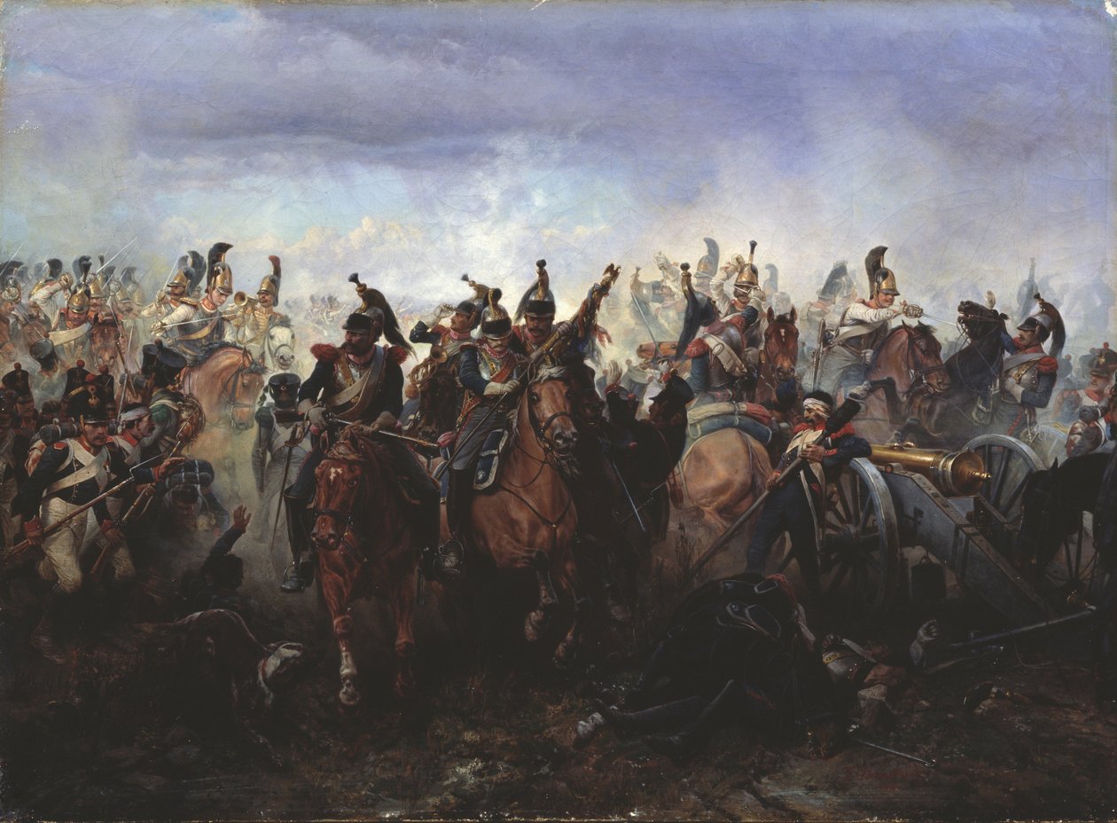 Slaget ved Fer-Champenois 13. mars 1814, 1891 av Gottfried Willewalde