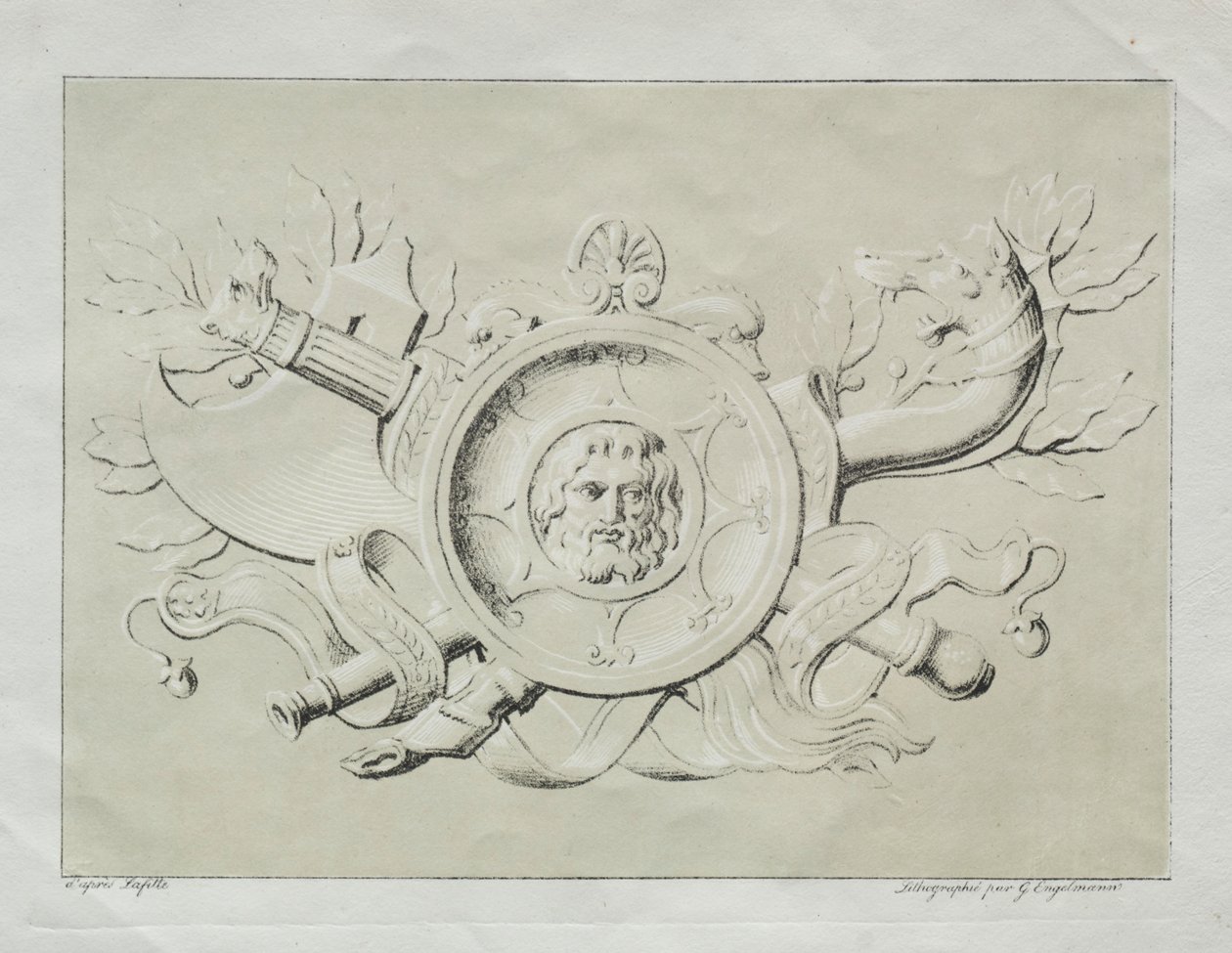 Samling av litografiske essays: A Trophy, ca. 1816. av Gottfried or Godefroy Engelmann