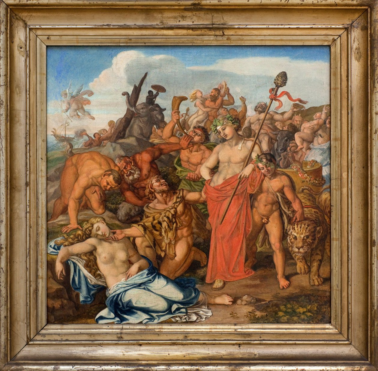 Bacchus og Ariane. Maleri av Gottlieb Schick (1776-1812), Olje på lerret av Gottlieb Schick
