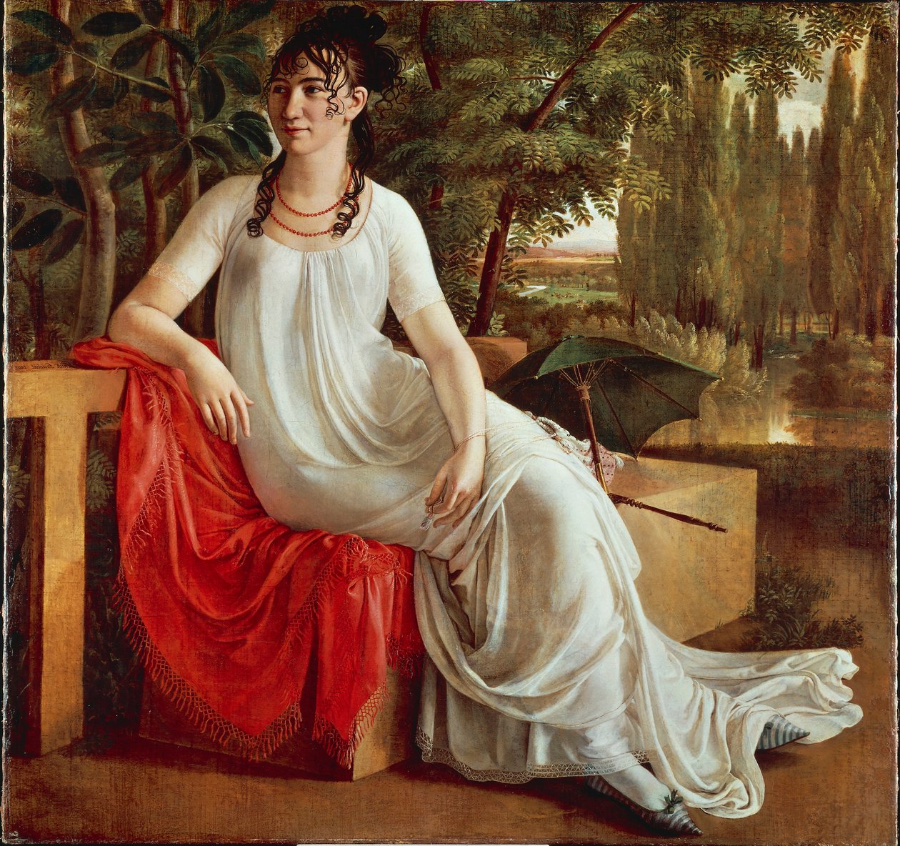 Fru Wilhelmine von Cotta, av Christian Gottlieb Schick (1776-1812), olje på lerret av Gottlieb Schick