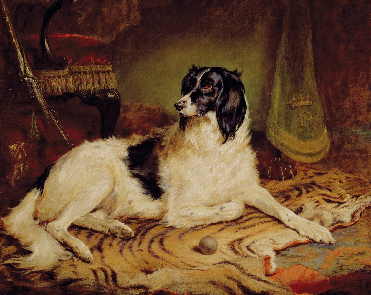 'Minna', en favoritthund til James, Marquess of Dalhousie av Gourlay Steel