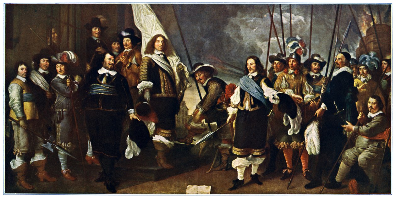 Feiring av Westfalsk fred i Amsterdam av Govaert attr. to Flinck