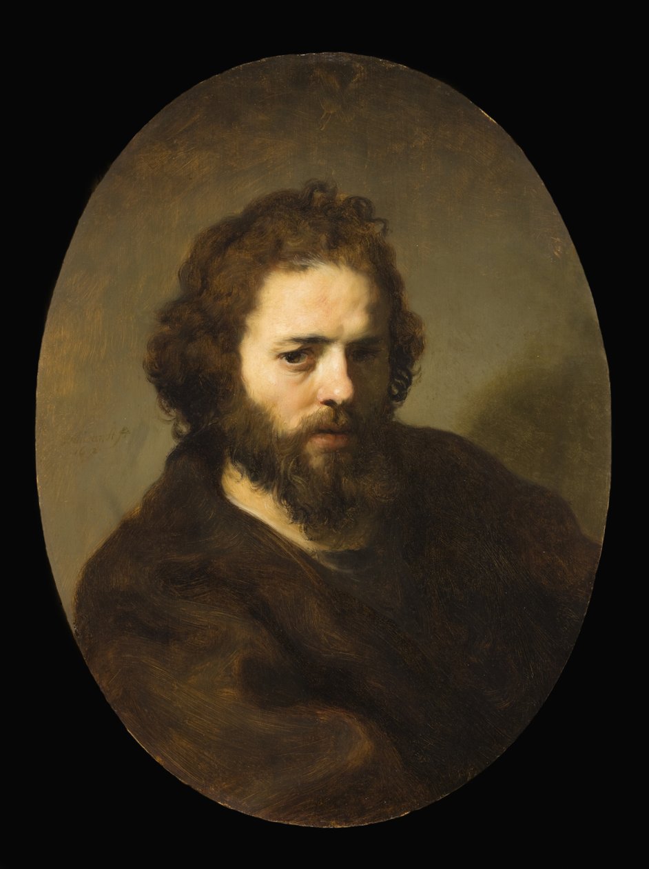 Portrett av en skjegget mann av Govaert Flinck