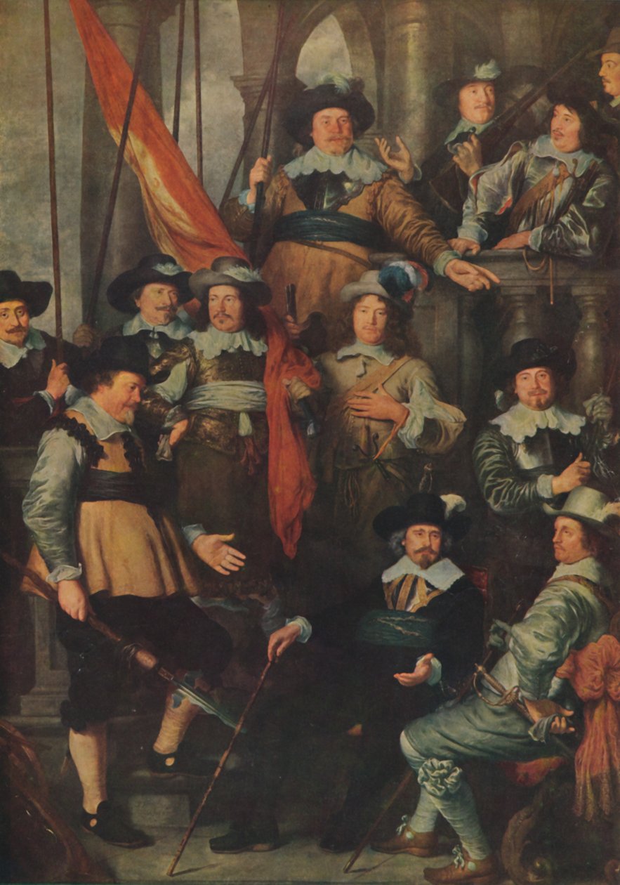 Company of the Civic Guard of Amsterdam...i 1645, 1914. av Govaert Flinck