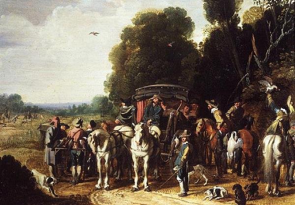 A Hunting Party (par med 59985) av Govaert Jansz