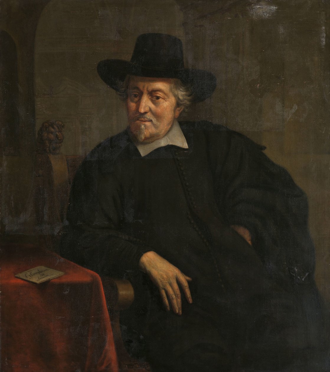 Selvportrett ? av Govert Dircksz. Camphuysen