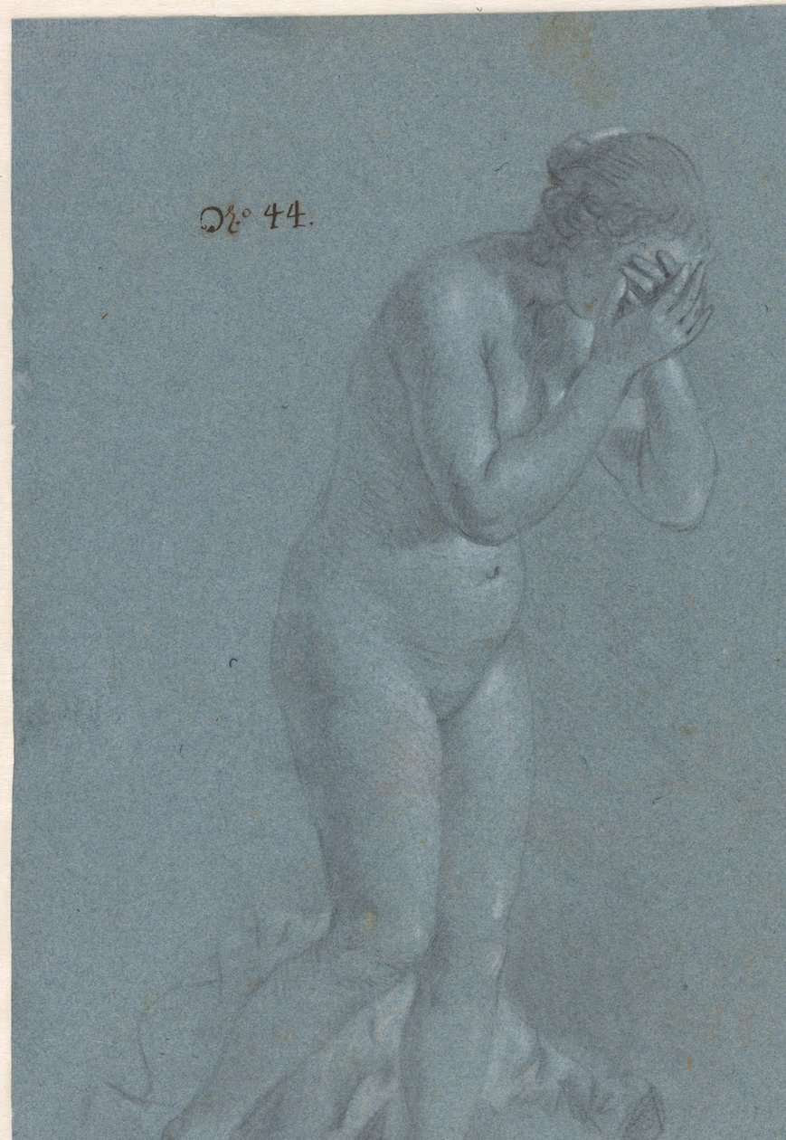 Stående kvinne med øynene dekket av Govert Flinck (attributed to)