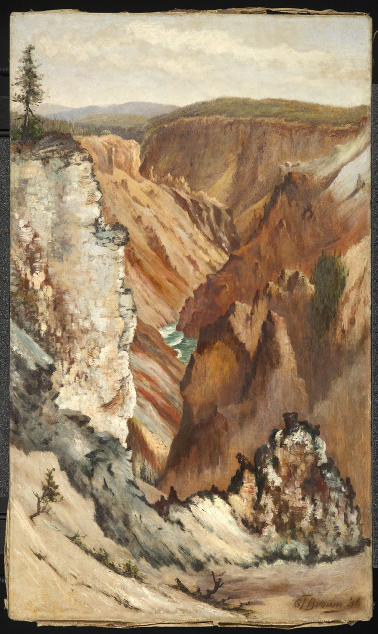 Utsikt over Yosemite Valley, 1886 av Grafton Tyler Brown