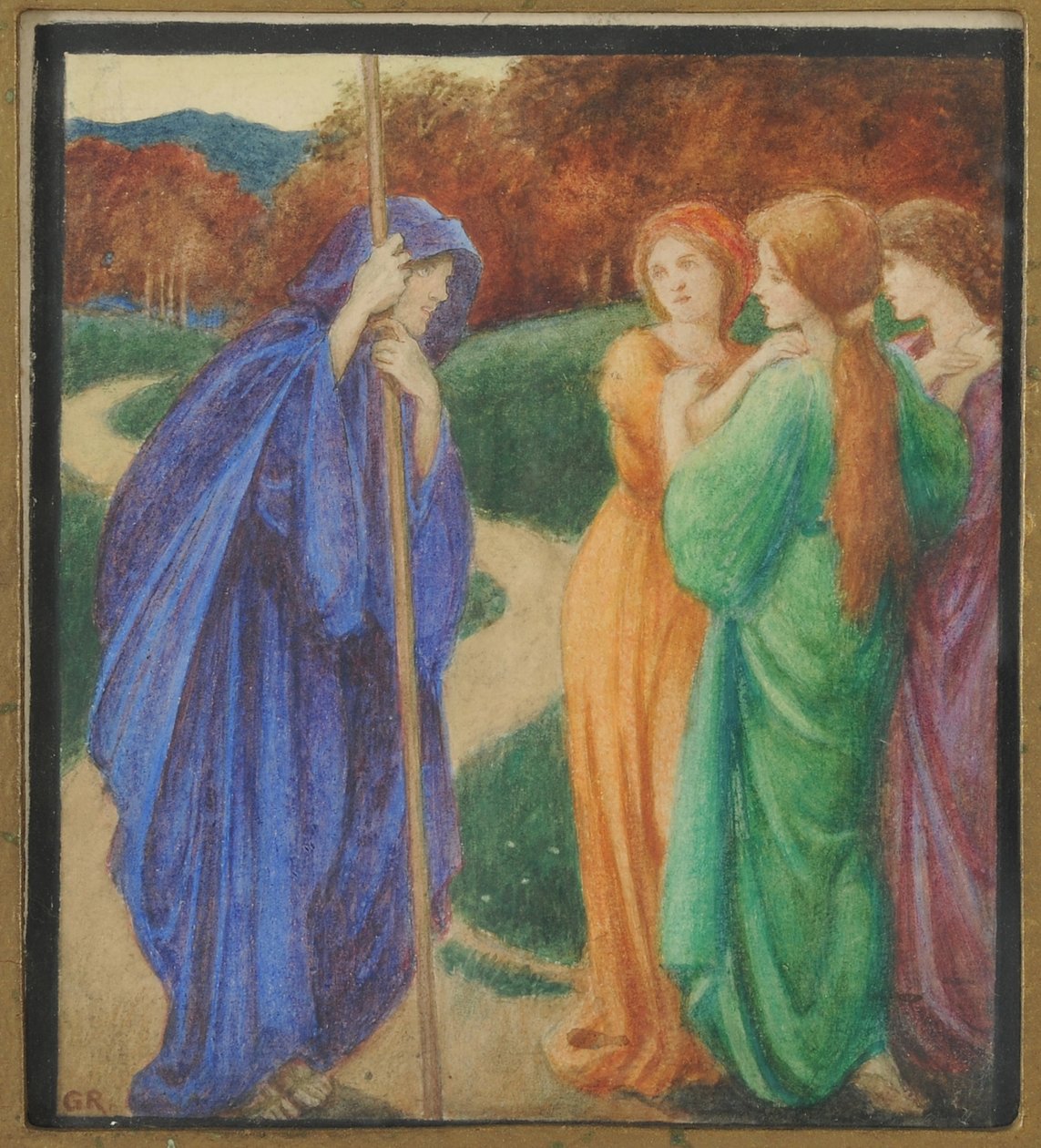The Pilgrim, ca. 1920 (akvarell på papir) av Graham Robertson