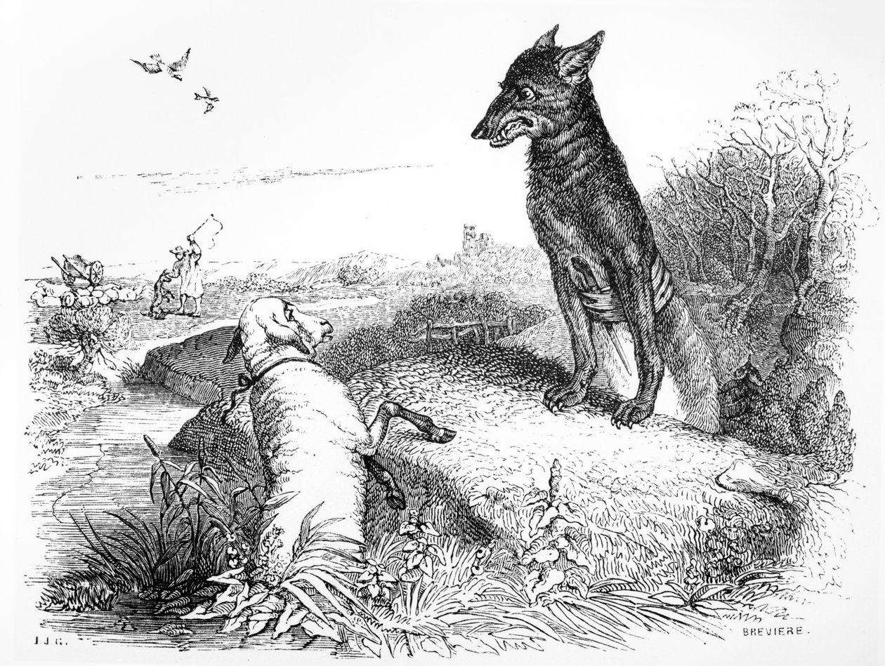The Wolf and the Lamb, illustrasjon for 