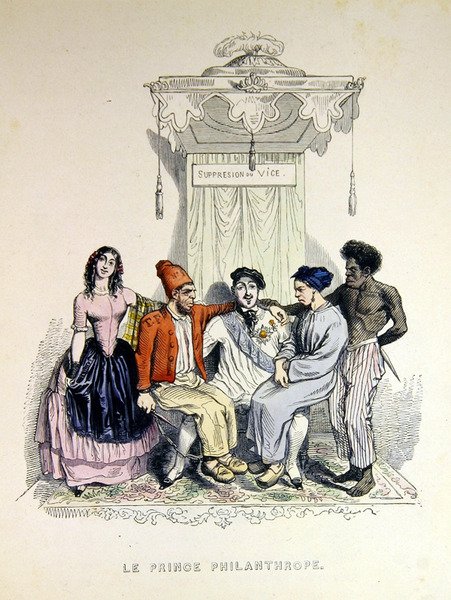 "Den filantropiske prinsen" av Grandville