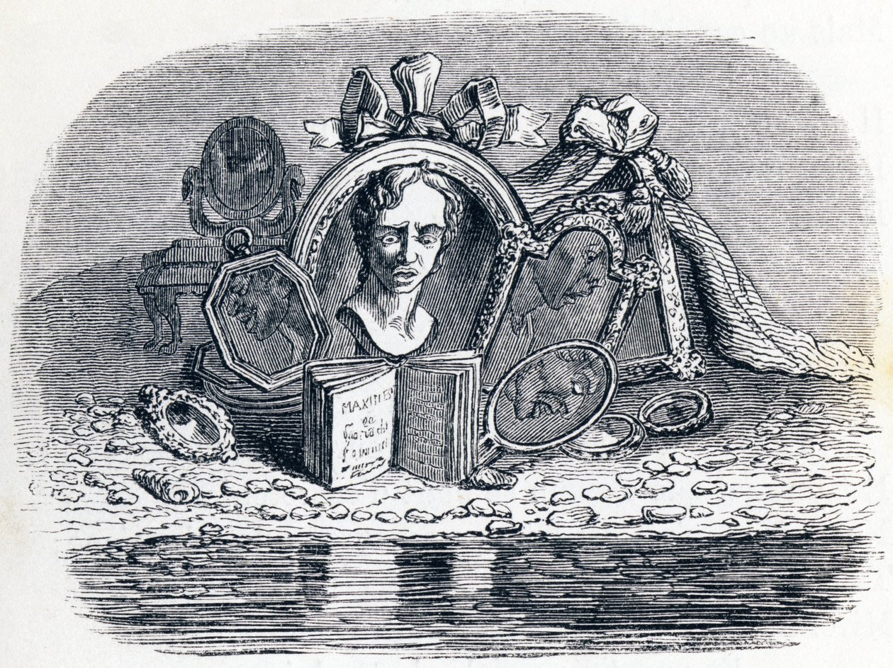 (Mannen og ansiktet hans) av Grandville