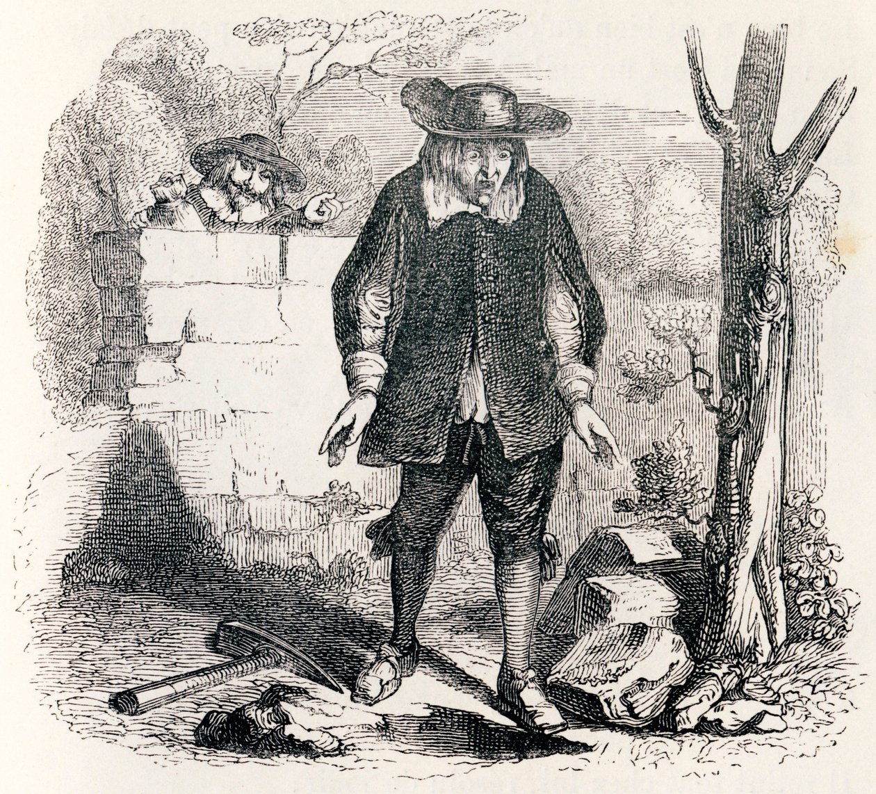 Brenneren og hans kompare - Fables av La Fontaine av Grandville