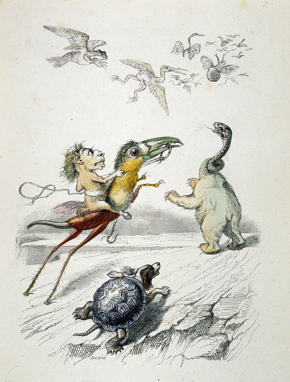 The Chase (fabelaktig dyreløp) av Grandville av Grandville