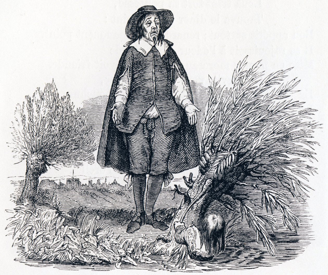 Barnet og læreren - Fabler av La Fontaine av Grandville