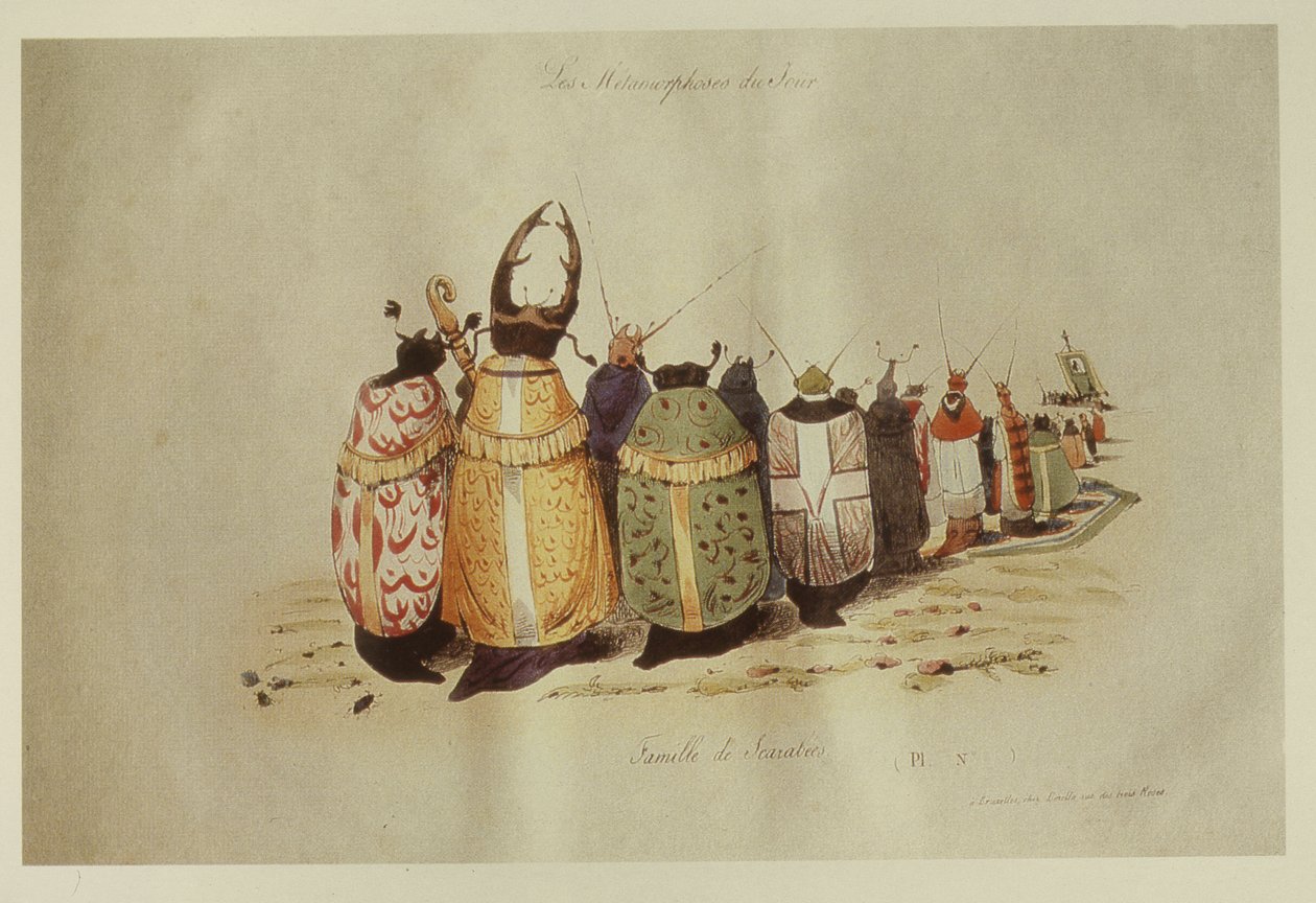 Skarabefamilie, 1828-29 av Grandville