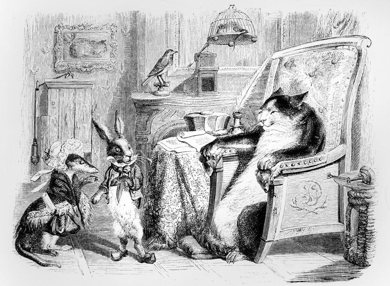 The Cat, the Weasel and the Little Rabbit, illustrasjon for 