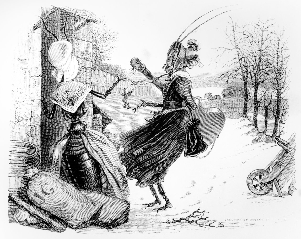 The Cicada and the Ant, illustrasjon for 