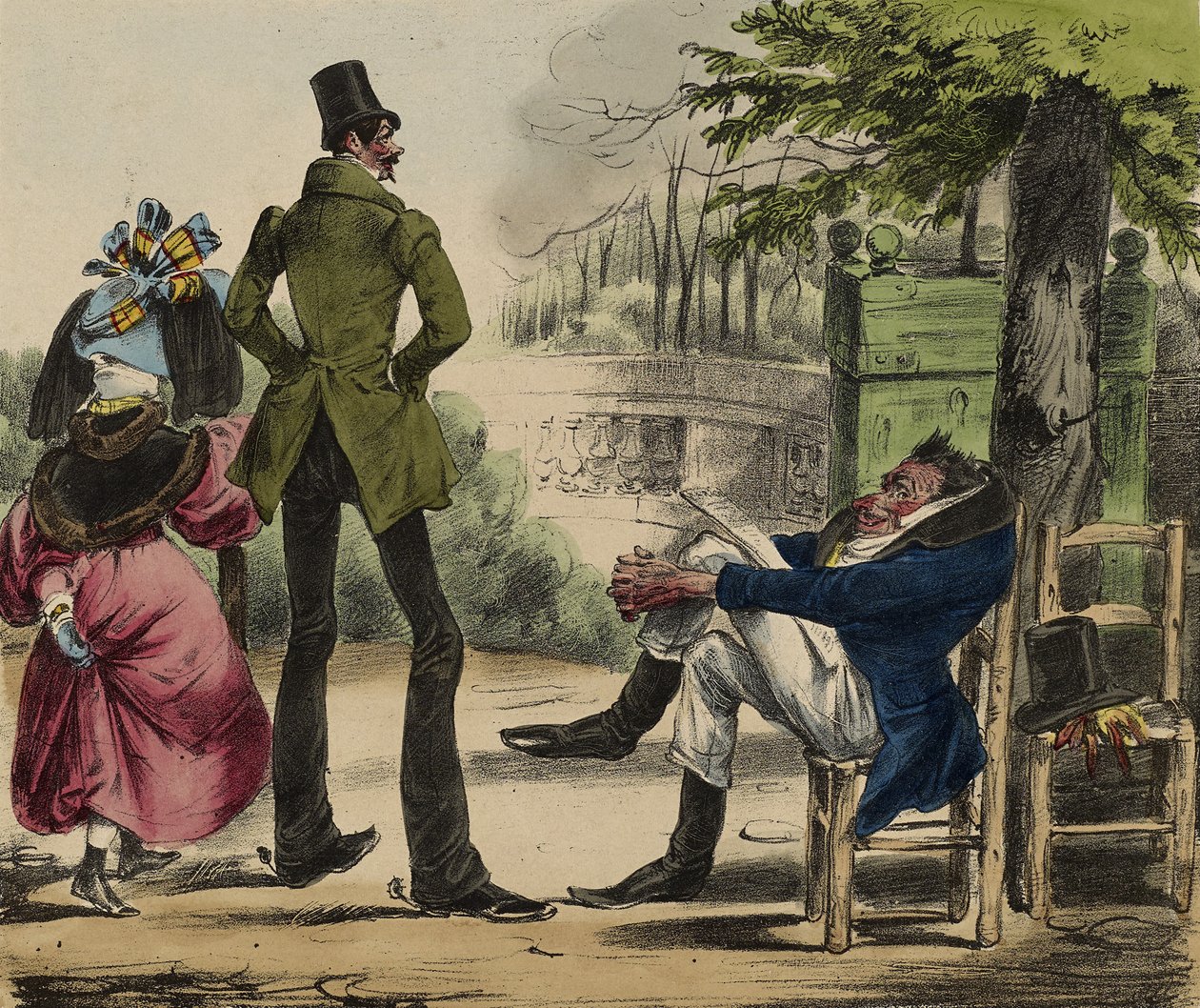 La karikatur; nr. 13, 1830-35 (håndfarget litho) av Grandville 1803 47 Grandville 1803 47