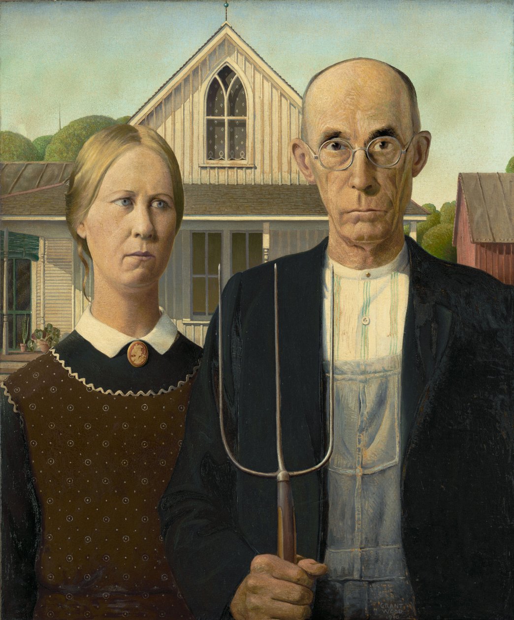 amerikansk gotisk av Grant Wood
