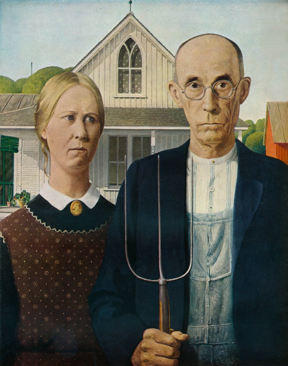 Amerikansk gotikk, 1930 av Grant Wood