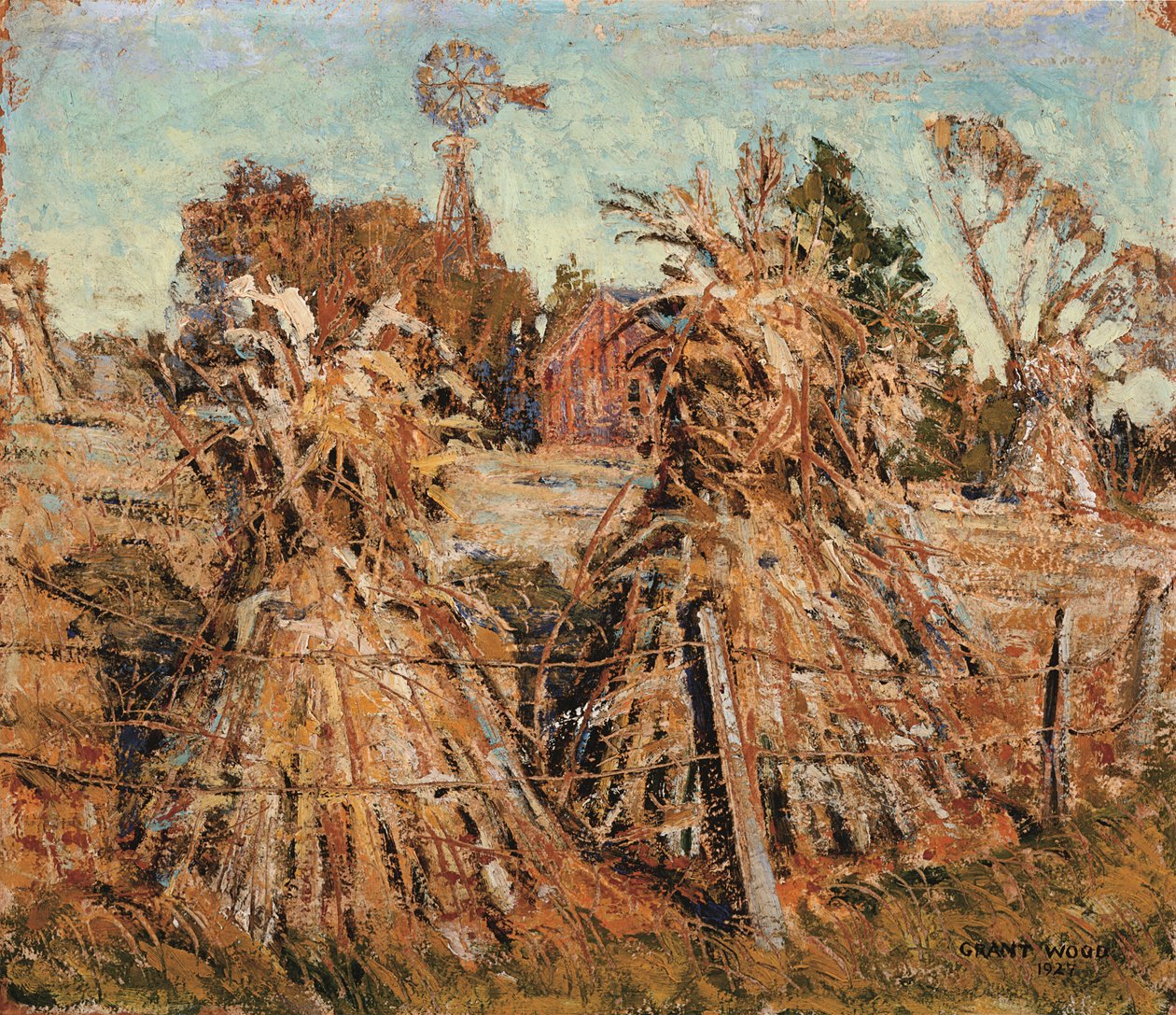 Kornåkeren av Grant Wood