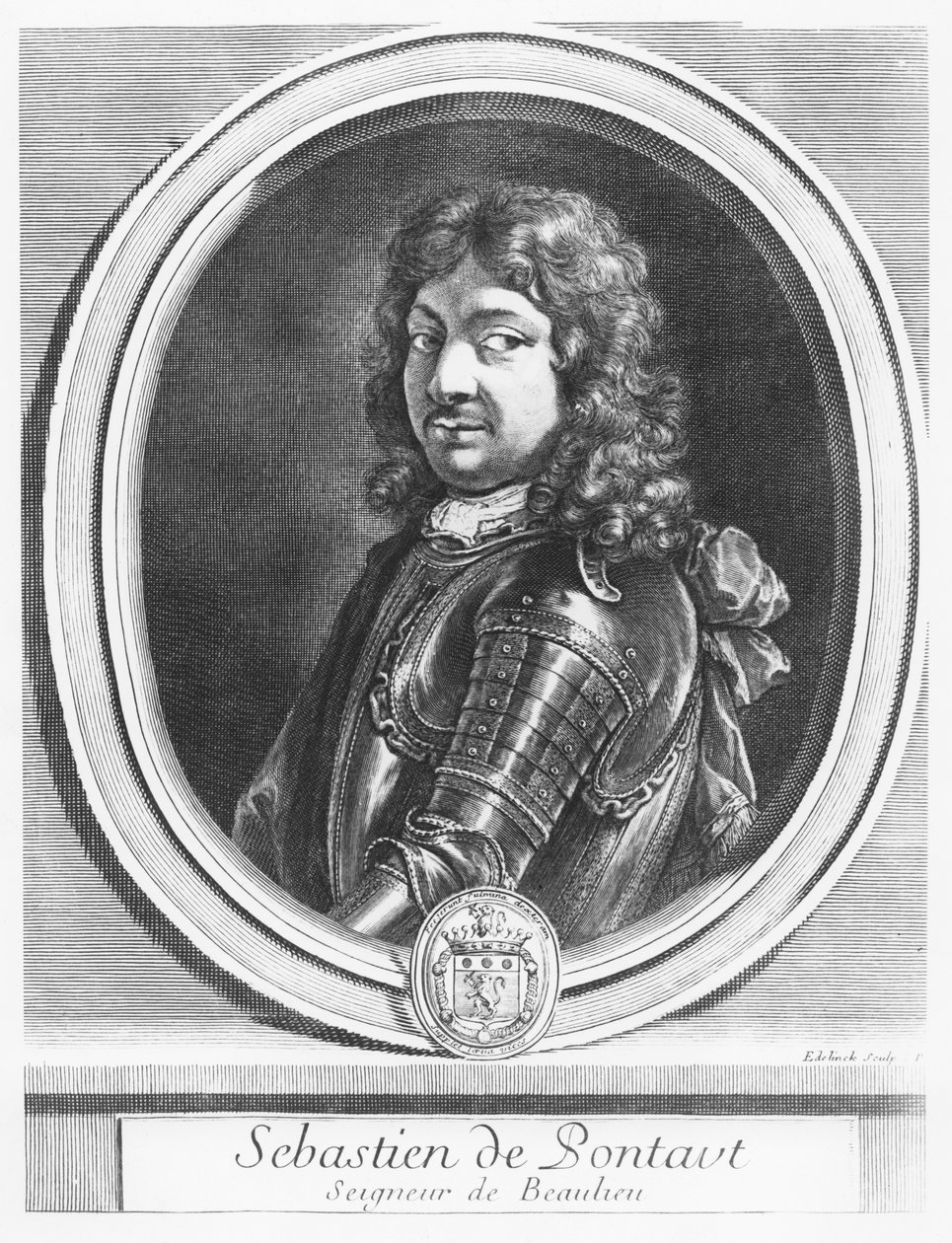 Sebastien de Pontault av Gérard Edelinck