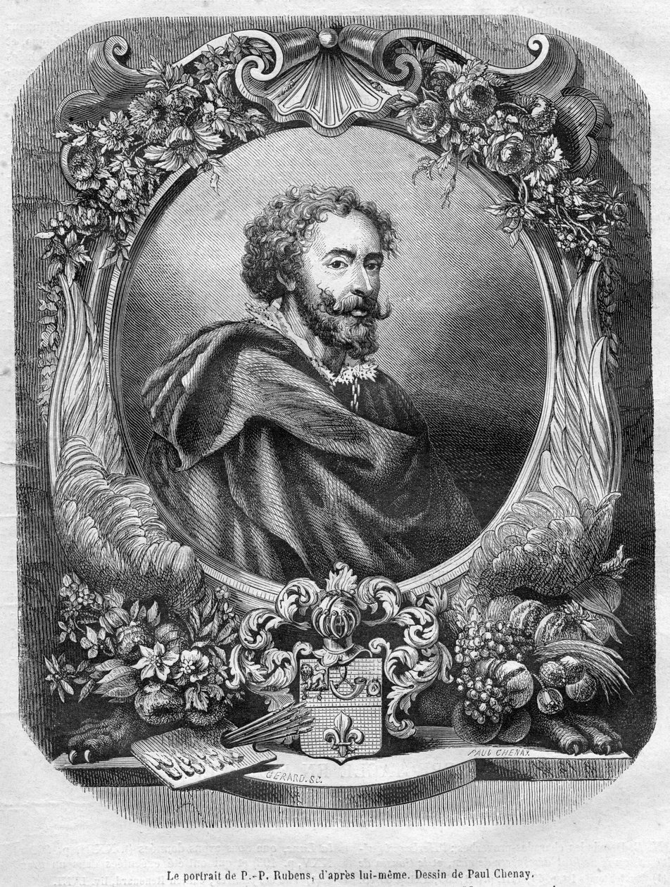 gravert portrett av Gérard Rubens