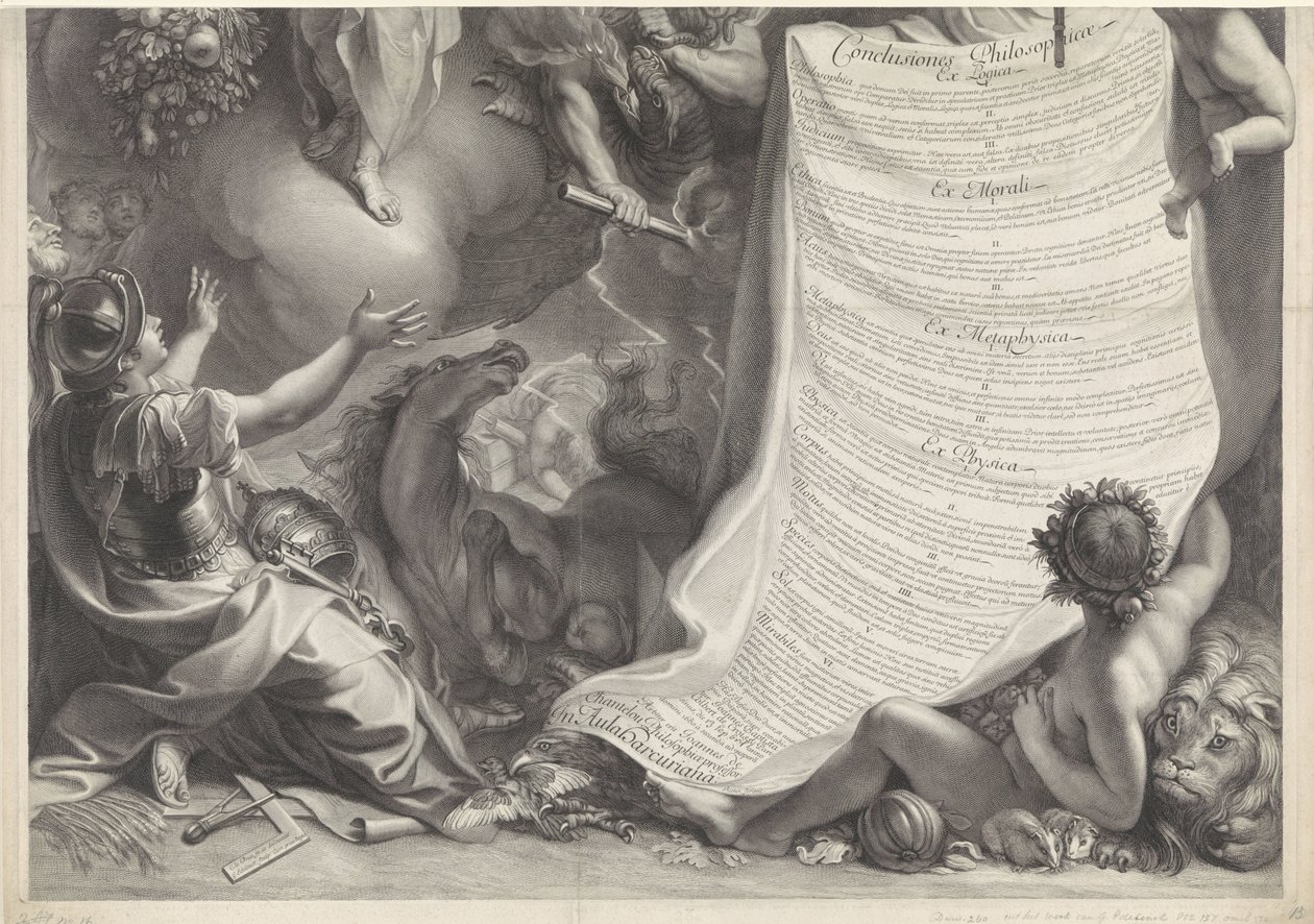 Allegori om makten til Ludvig XIV av Gérard Edelinck