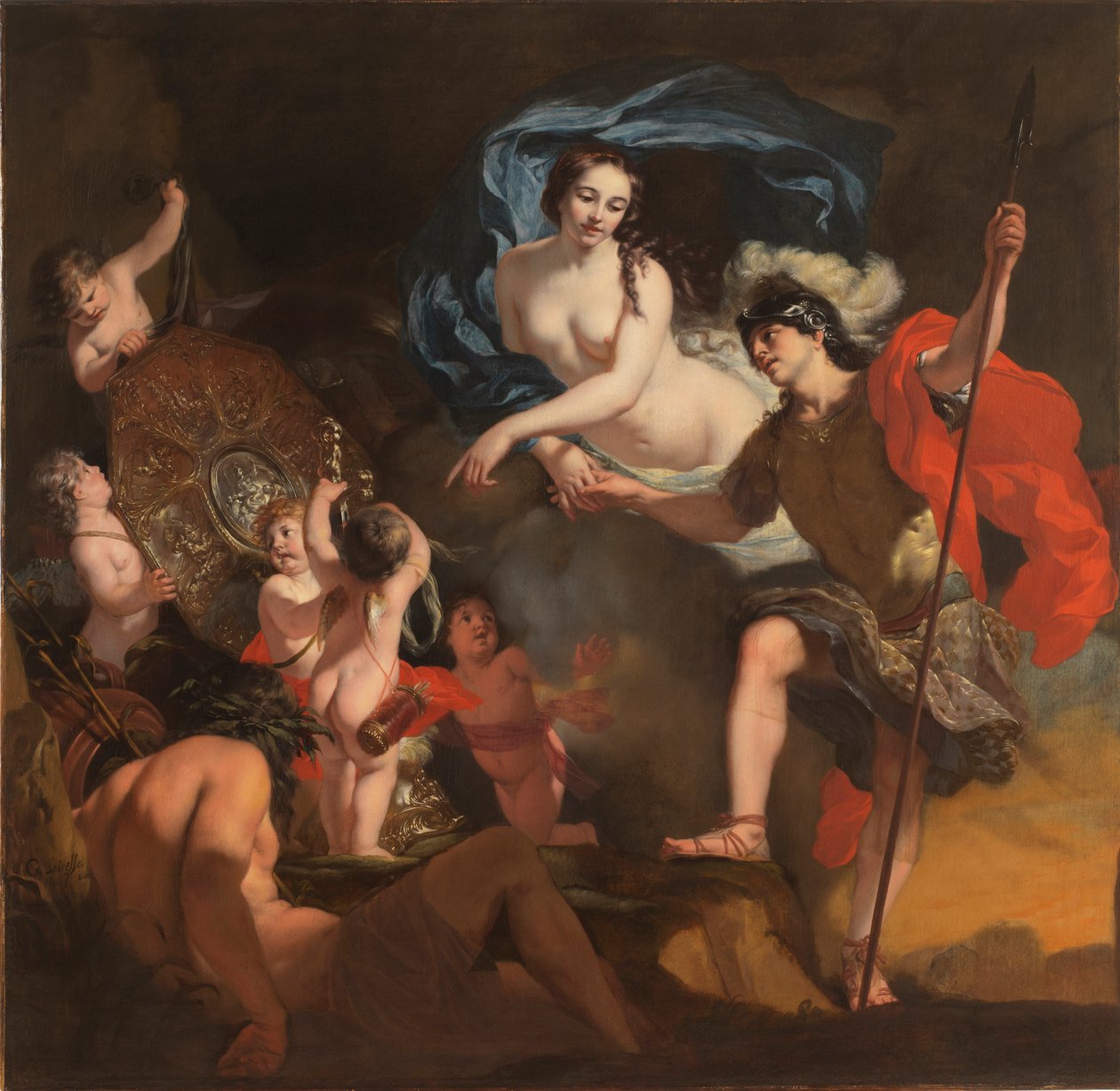 Venus presenterer våpen til Aeneas, 1668. av Gerard de Lairesse
