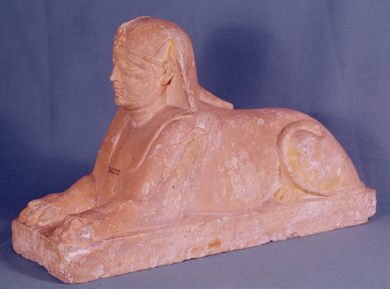 Sfinks (kalkstein) av Greco Roman