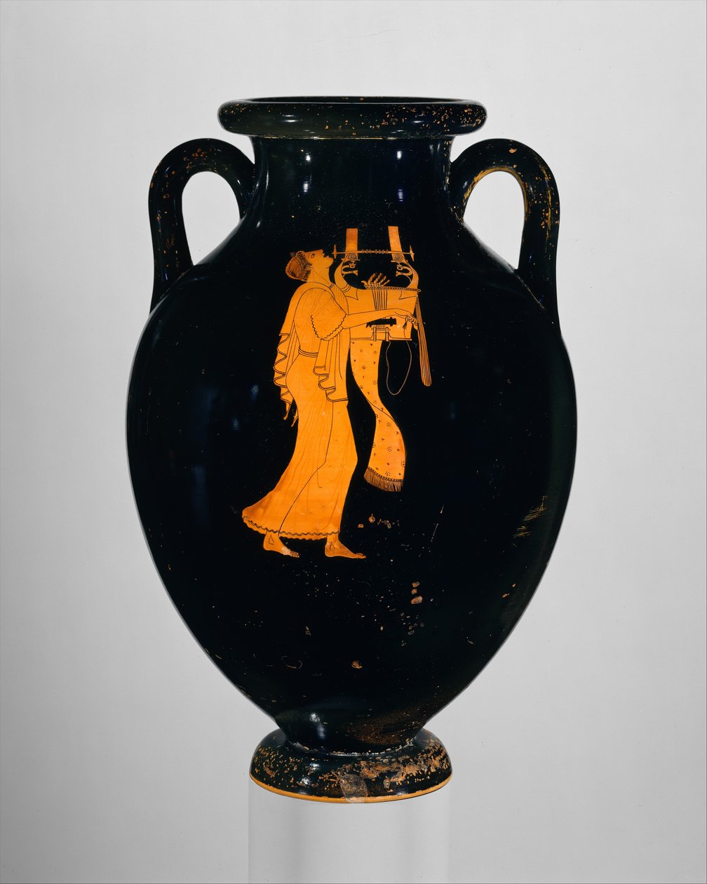 Amfora, senarkaisk, ca. 490 f.Kr. (terrakotta) av Greek