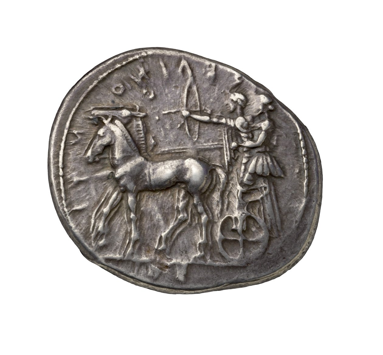 Gammel gresk sølvmynt fra Selinus, 450 f.Kr. (sølv) av Greek