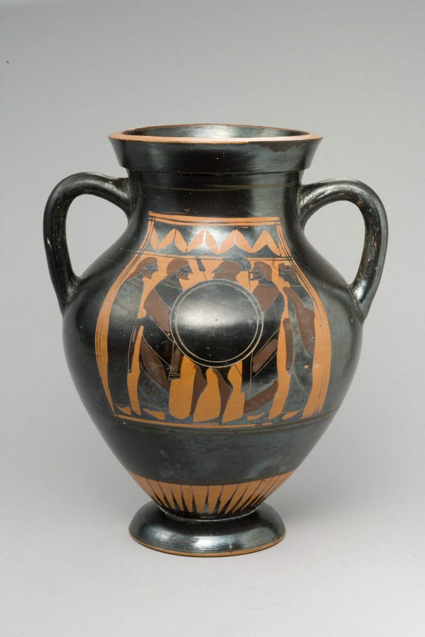 Svart figur amfora, midten av 600-tallet f.Kr. (keramikk) av Greek