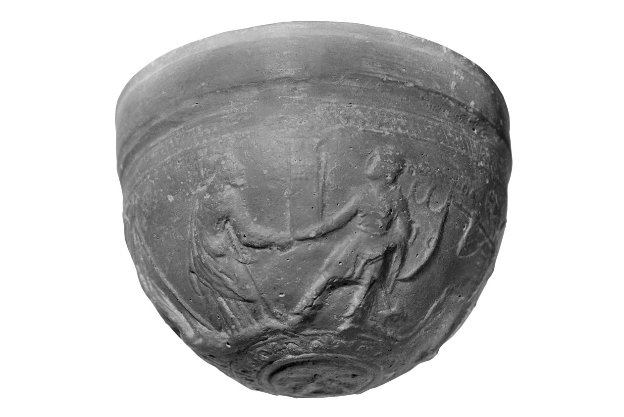 Skål med scener fra Iliaden og Aethiopis av Greek