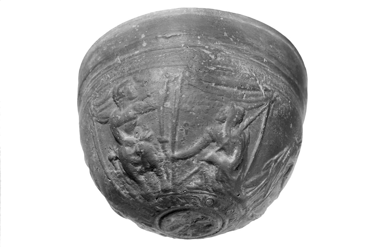 Skål med scener fra Iliaden og Aethiopis av Greek