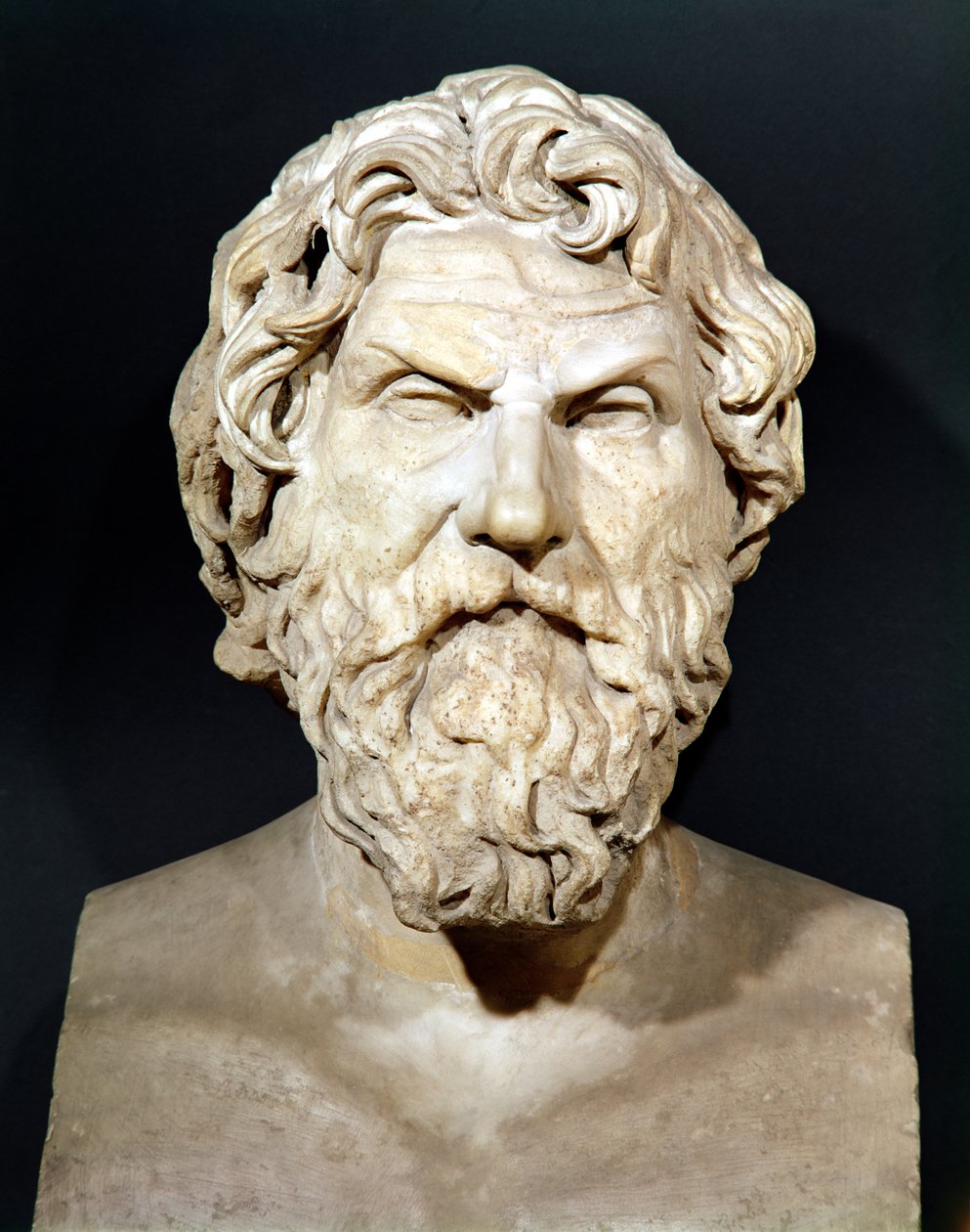 Byste av Antisthenes (ca. 440-c. 371 f.Kr.) av Greek